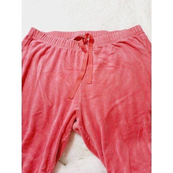 Velvet Pink Track Pants - Picture 3 of 4